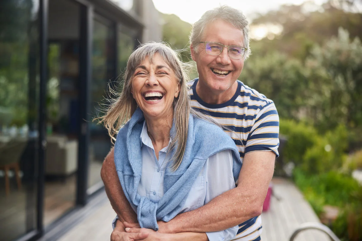 Retired couple at home — primary hero photo